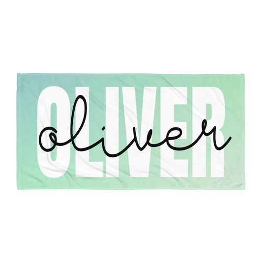 Personalized Name Beach Towel – Custom Oversized Pool & Beach Towel Gift